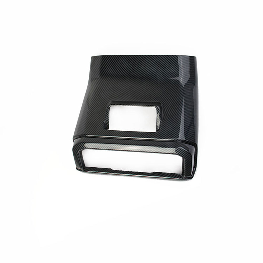 適用于21+福特猛禽F150改裝框后排出風口防踢板碳纖汽車配件用品